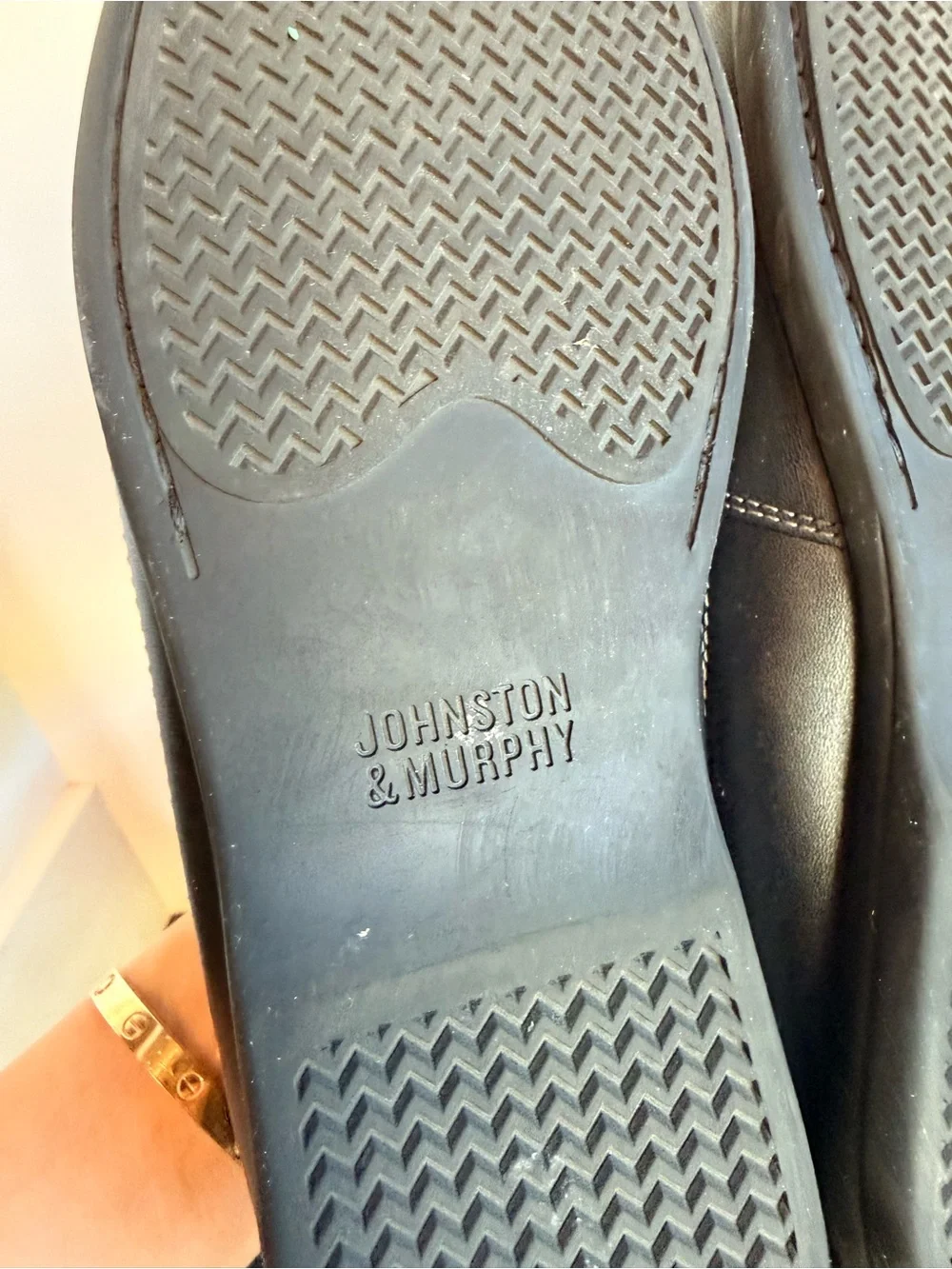 Johnston & Murphy Boy Leather Slip-On Moccasin Loafers